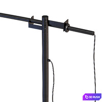 Ginger LED Arc Floor Lamp 3D Model Vray, Corona
