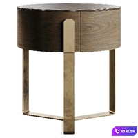 Capital Collection AUREA Bedside Table 3D Model Vray, Corona