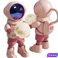 Astronaut Floor Lamp 3D Model Corona