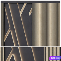 Wall panel 34 3D Model Corona