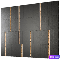 Wall Panel 01 3D Model Vray, Corona