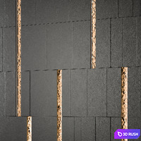 Wall Panel 01 3D Model Vray, Corona