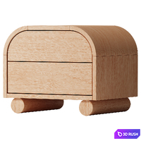 Muse Bedside Table 3D Model Corona