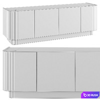 Solstice Media Console 3D Model Vray, Corona