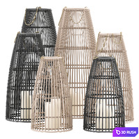 Almeria Lamp Set 3D Model Vray