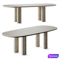 Marelli Simmy Dining Table 3D Model Vray, Corona