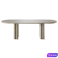 Marelli Simmy Dining Table 3D Model Vray, Corona