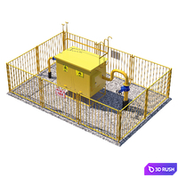 Gas control station point equipment 3D Model Corona