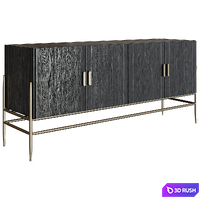 TV stand Rustic 3D Model Corona