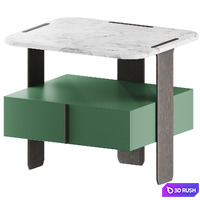 Trio Nightstand By Carpanese Home 3D Model Corona