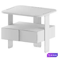 Trio Nightstand By Carpanese Home 3D Model Corona