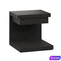 Meridiani Cluny Nightstand Bedside Table 3D Model Vray, Corona