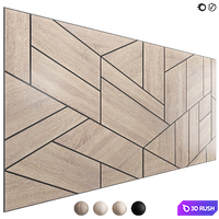 Decorative wall panel 127 3D Model Vray, Corona
