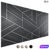 Decorative wall panel 127 3D Model Vray, Corona