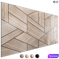 Decorative wall panel 127 3D Model Vray, Corona