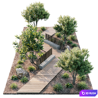 Town Square 9 3D Model Corona