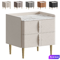 Flavia bedside table 3D Model Vray, Corona
