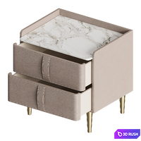 Flavia bedside table 3D Model Vray, Corona