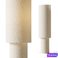 H&amp;M Fabric and Metal Floor Lamp 3D Model Vray, Corona