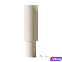 H&amp;M Fabric and Metal Floor Lamp 3D Model Vray, Corona