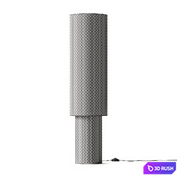 H&amp;M Fabric and Metal Floor Lamp 3D Model Vray, Corona