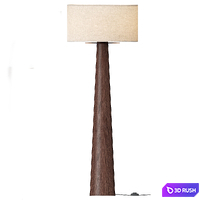 CB2 Eastside Acacia Wood Floor Lamp 3D Model Vray, Corona