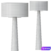 CB2 Eastside Acacia Wood Floor Lamp 3D Model Vray, Corona