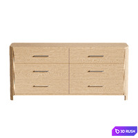 Calista Six Drawer Dresser 3D Model Corona