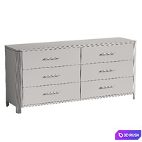 Calista Six Drawer Dresser 3D Model Corona