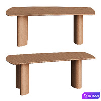 Theo Dining Table 3D Model Corona