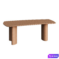 Theo Dining Table 3D Model Corona