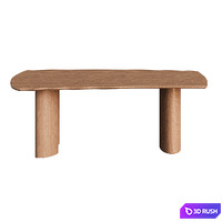 Theo Dining Table 3D Model Corona