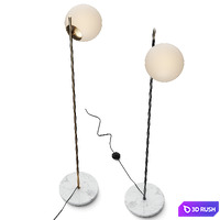 Cantona Decorative Nova Luce Floor Lamp 3D Model Vray, Corona