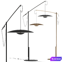Ginger XL 42 floor lamp by Marset 3D Model Vray, Corona
