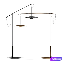Ginger XL 42 floor lamp by Marset 3D Model Vray, Corona