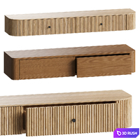 Ellington Nelle Wall Hanging Console West Elm 3D Model Vray, Corona