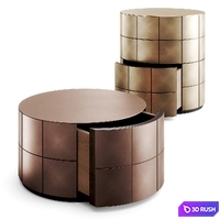 De Castelli Pandora Bedside Tables 3D Model Vray, Corona