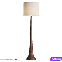 Rose and Gray Mango Wood Floor Lamp 3D Model Vray, Corona