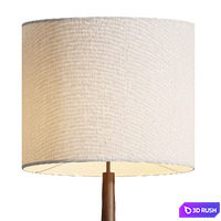 Rose and Gray Mango Wood Floor Lamp 3D Model Vray, Corona