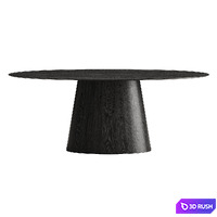 Beth Oval Dining Table 3D Model Corona
