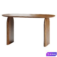 Oval Desk Meeting 3D Model Corona