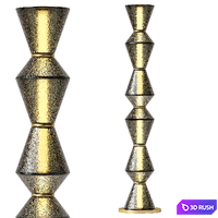 Evette Nordic Modern Floor Lamp 3D Model Corona