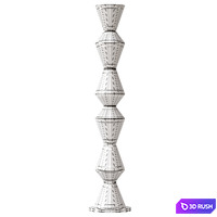 Evette Nordic Modern Floor Lamp 3D Model Corona