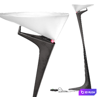 Montjuic floor lamp 3D Model Vray, Corona