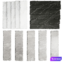 Step by Step Stone Path 003 3D Model Corona