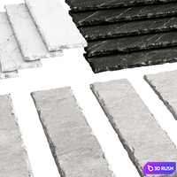 Step by Step Stone Path 003 3D Model Corona