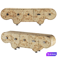 Credenza Cabinet 3D Model Corona