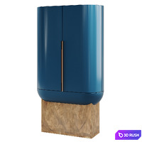 Bar unit Siona by Visionnaire 3D Model Vray, Corona
