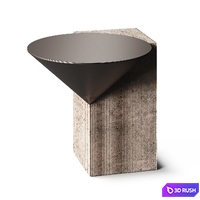Venice Rock Coffee Table 3D Model Vray, Corona
