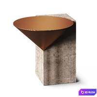 Venice Rock Coffee Table 3D Model Vray, Corona